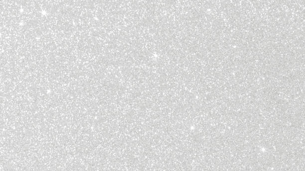 silver glitter texture white sparkling shiny wrapping paper background for christmas holiday seasonal wallpaper decoration, greeting and wedding invitation card design element - control panel flash imagens e fotografias de stock