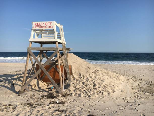 istock Lifeguard Chair on the Beach at Robert Moses State Park 1090297912