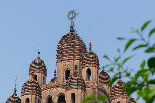istock Decorative spears on top of Hindu temple, India 1090306562