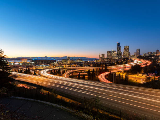 istock elevated view of Interstate 5 and seattle downtown skyline 1090340134