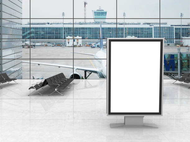 istock Airport terminal billboard advertisement 1090346590