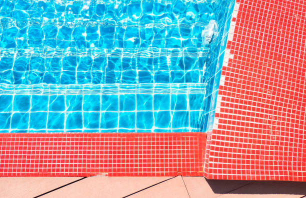 istock Beautiful blue swimming pool for background 1090351018