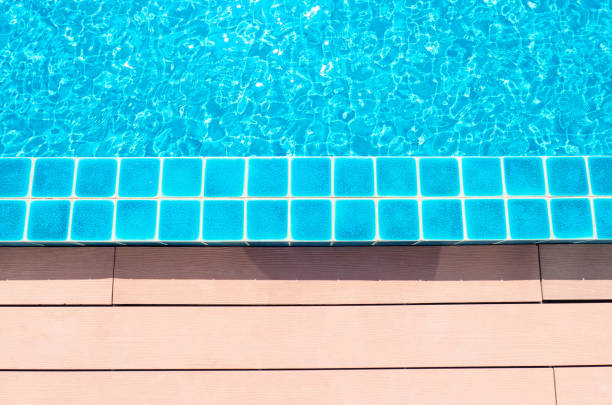 istock Beautiful blue swimming pool for background 1090351020