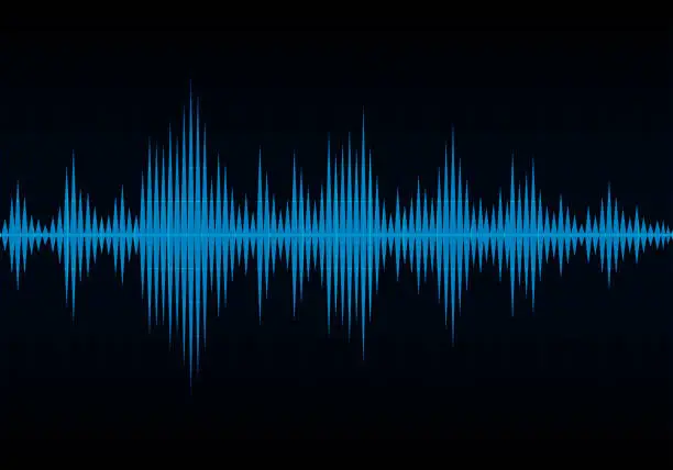 Vector illustration of Sound wave vector background