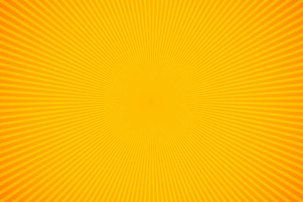 ilustraciones, imágenes clip art, dibujos animados e iconos de stock de rayos naranjas y amarillos brillantes vector fondo - abstract sun sunlight pattern