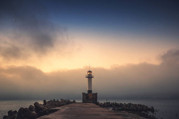 The lighthouse in Varna, Bulgaria at sunrise