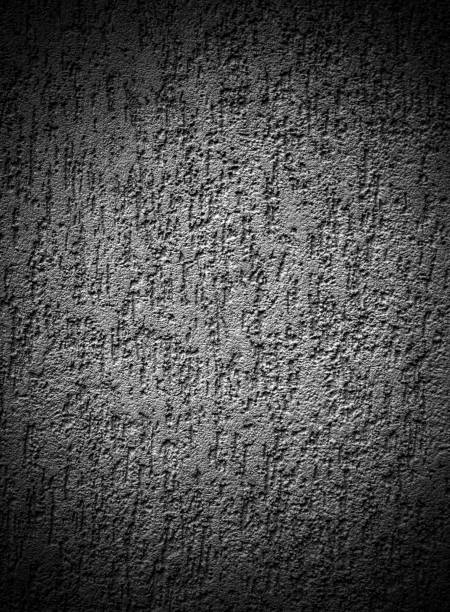 istock Decorative relief plaster on the wall in black and white 1090383634