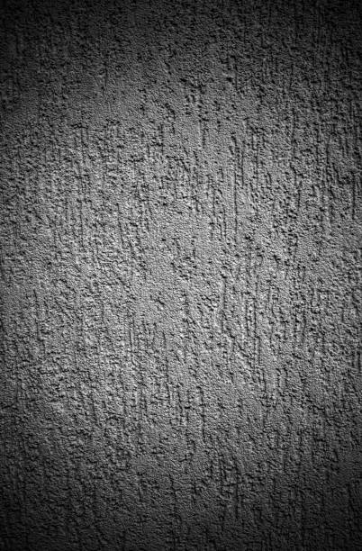 istock Decorative relief plaster on the wall in black and white 1090383806