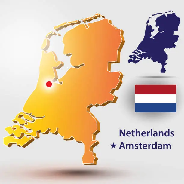 Vector illustration of Netherlands