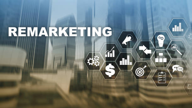 istock Remarketing Business Technology. Internet and network concept. Mixed media. Financial concept on blurred background. 1090389464