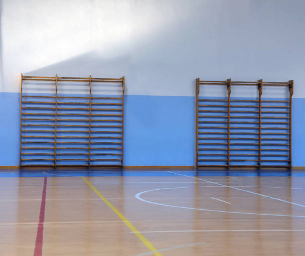 istock espaliers for doing gymnastic exercises in the gym without child 1090391264