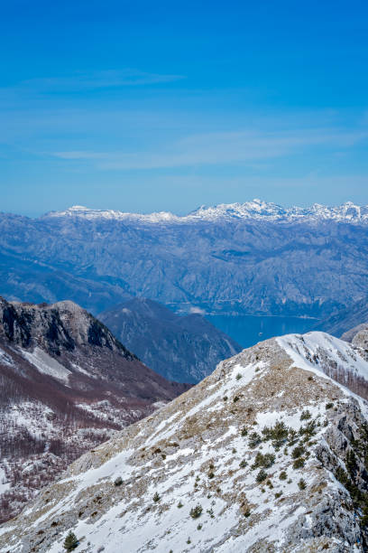 istock Winter landscape of Kotor Bay 1090391430