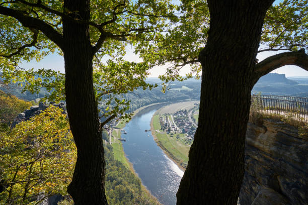 istock the Elbe River in the Elbe Sandstone Mountains 1090408242