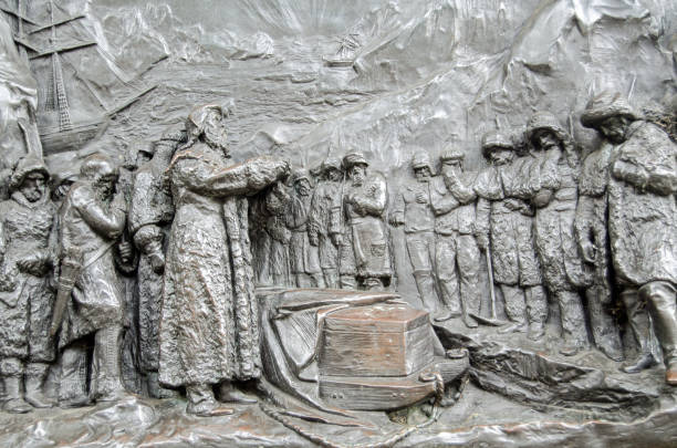 istock John Franklin monument detail, London 1090411382
