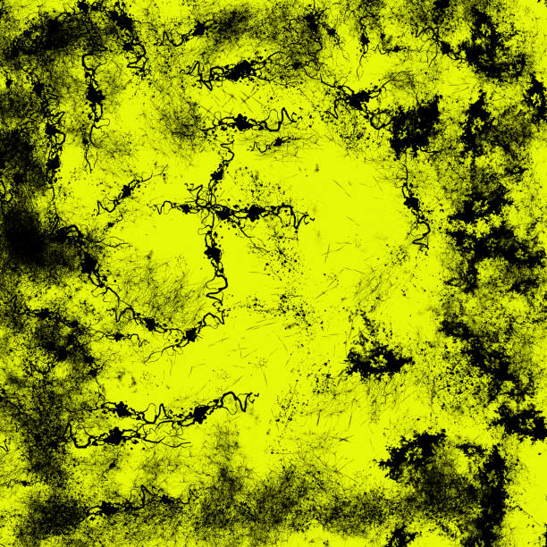istock Yellow black grunge style retro aged effect dirty rough background 1090419508