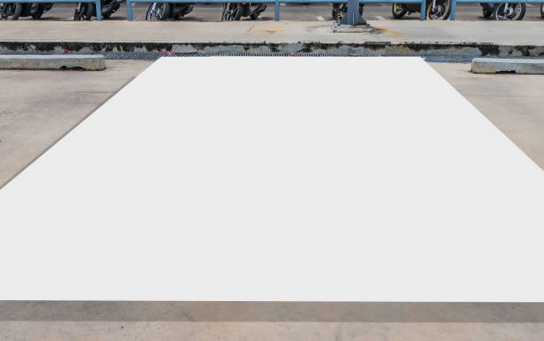istock outdoor car parking and empty white floor .Blank space for text and images 1090420874