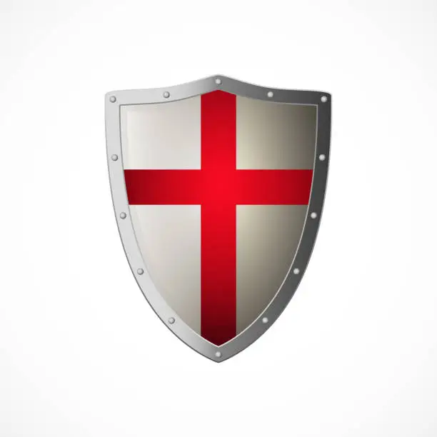 Vector illustration of Vector ilustration of crusaders shield