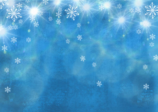 istock Beautiful festive abstract grunge background with snowflakes and shining stars. 1090423068