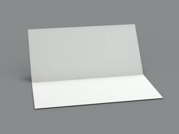 istock Blank portrait mock-up paper. Brochure, magazine, postcard isolated. 3D 1090428320