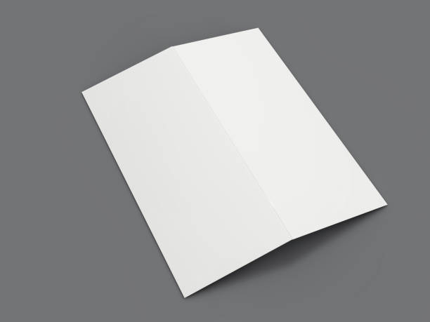 istock Blank portrait mock-up paper. Brochure, magazine, postcard isolated. 3D 1090428336