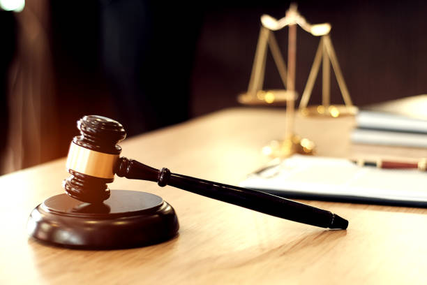 istock Judge gavel hammer on Lawyer desk. 1090440362