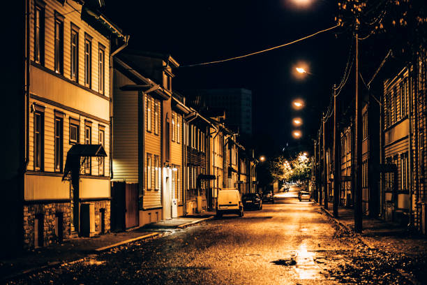 istock Night in town - Tallinn, Estonia 1090440782