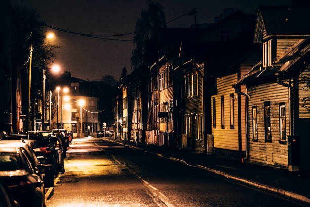 istock Night in town - Tallinn, Estonia 1090440804