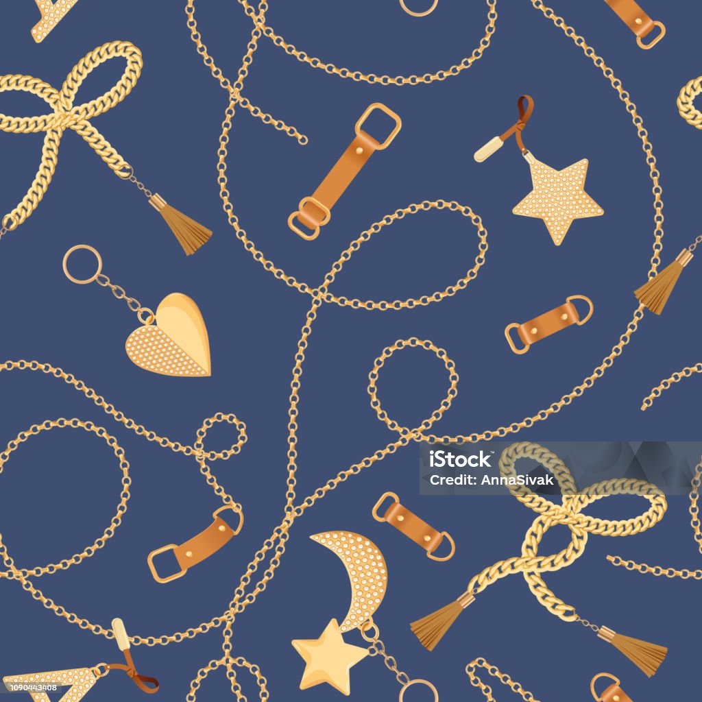 Ilustración de Cadenas De Oro Correas Y Encantos Con Diamantes De Patrones Sin Fisuras Fondo De Tela De Moda Con Oro Piedras Preciosas Y Joyería Elementos Para Fondos De Pantalla Impresión Ilustración Ilustración de Cadenas De Oro Correas Y Encantos Con Diamantes De Patrones Sin Fisuras Fondo De Tela De Moda Con Oro Piedras Preciosas Y Joyería Elementos Para Fondos De Pantalla Impresión Ilustración