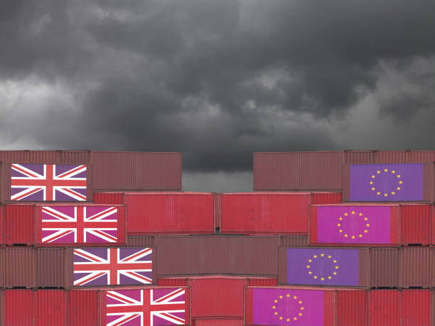 istock UK EU Brexit trade war tariff cargo container export import shipping 1090447432