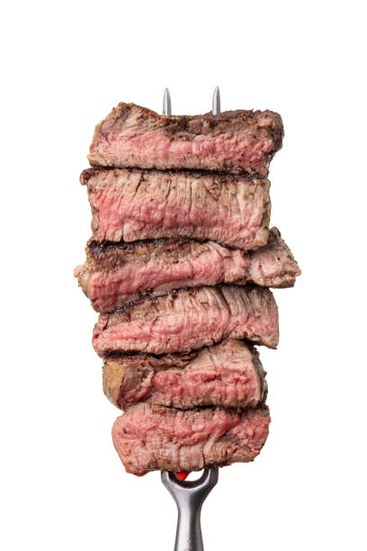 istock slices of a steak on a fork 1090450388