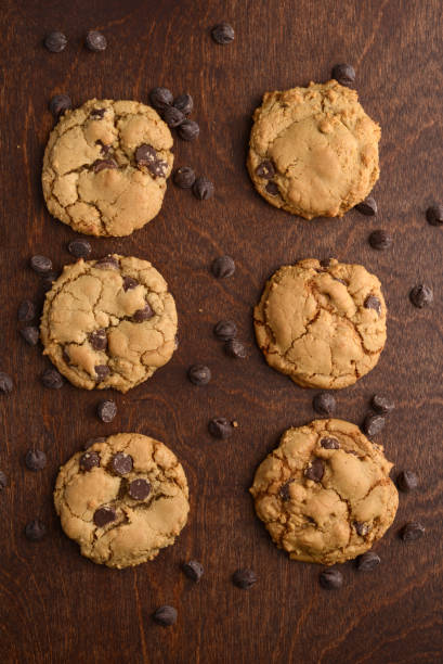 istock top view chocolate chip cookies 1090452874