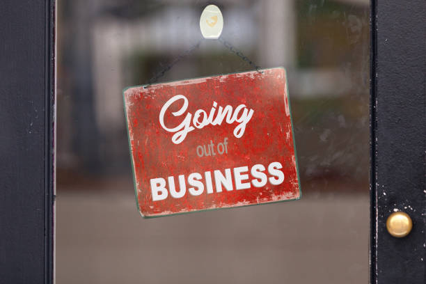 istock Going out of business - Closed sign 1090453334