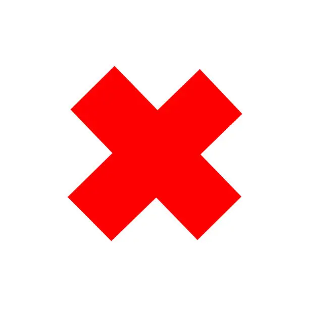 Vector illustration of Error Symbol Icon