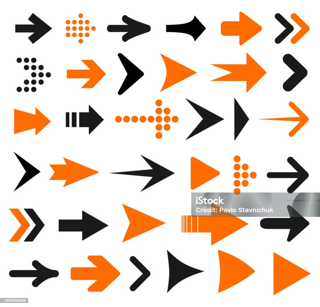 Set arrow icon. Different arrows sign – stock vector Arrow Symbol stock vector