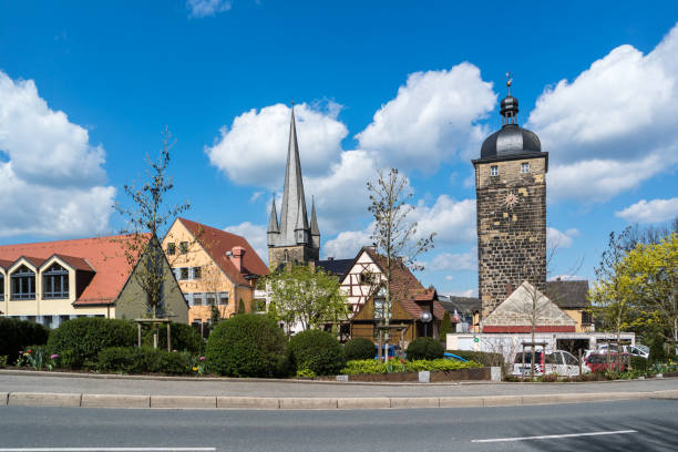 Upper gate tower in Lichtenfels Upper gate tower in Lichtenfels lichtenfels stock pictures, royalty-free photos & images