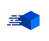 istock Box exprees logo – stock vector 1090457812