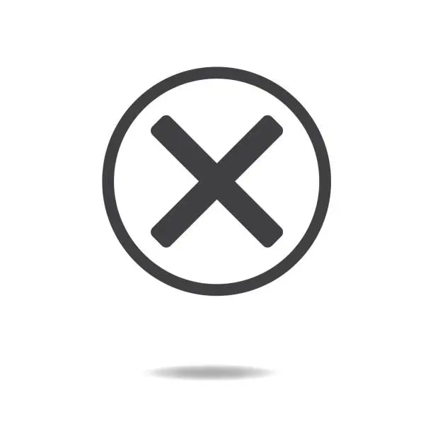 Vector illustration of Error Symbol Icon