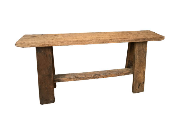 istock Old wooden chair isolated on white background with clipping path. 1090459442