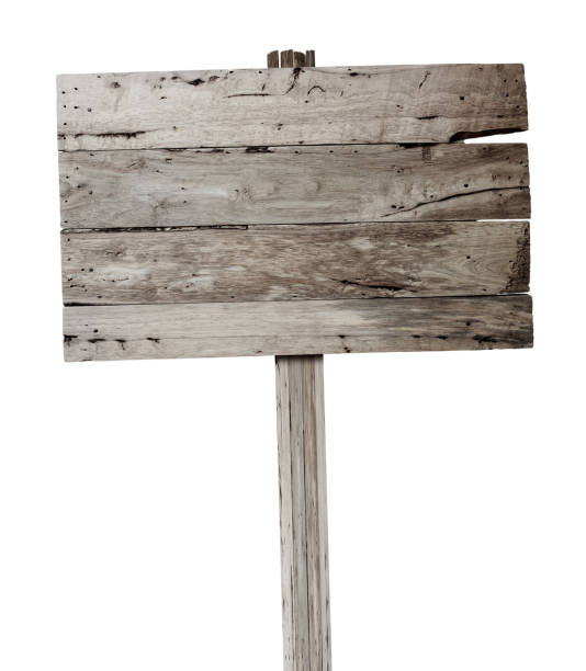 istock Wooden sign isolated on white background with clipping path. 1090460214