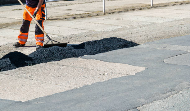 istock Tar road construction roadway renewal 1090460704