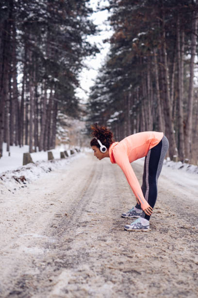 istock Working her way trough the woods 1090466282