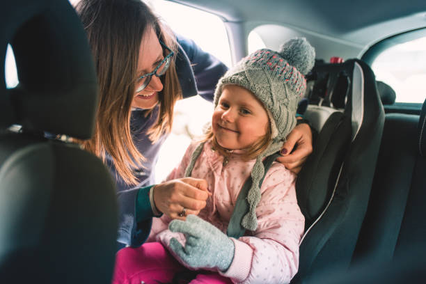 istock Mother and daughter in the car 1090467832
