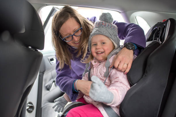 istock Mother and daughter in the car 1090467930
