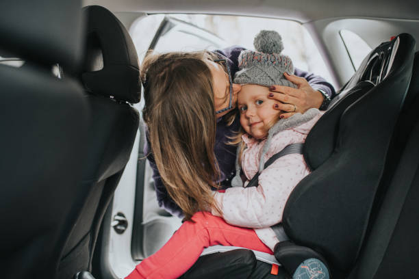 istock Mother and daughter in the car 1090468062