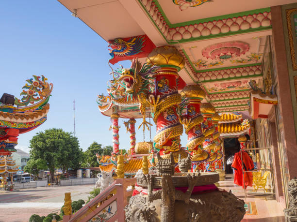 istock Chinese Temple, Buddhist shrine in Chon Buri 1090474680