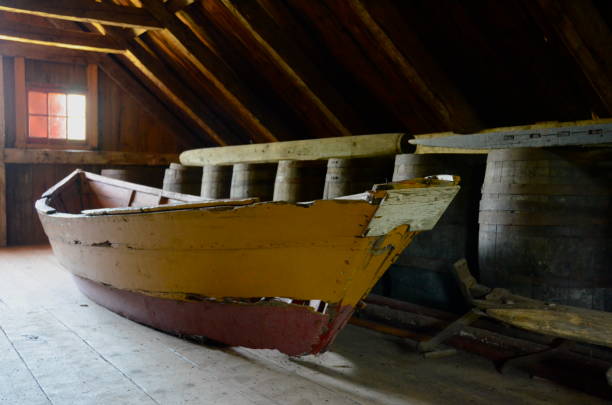 Wooden fishing huts, Gotland Sweden