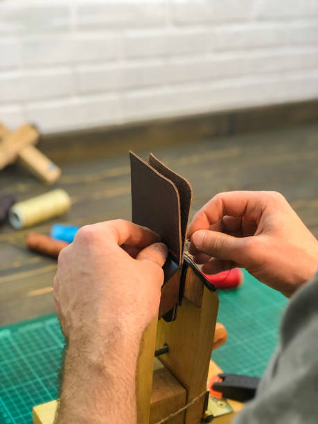 istock the master of leather products makes does the work. Leather goods 1090484754