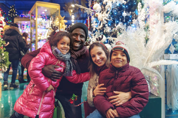 istock Multi-ethnic family shopping for Christmas 1090491262
