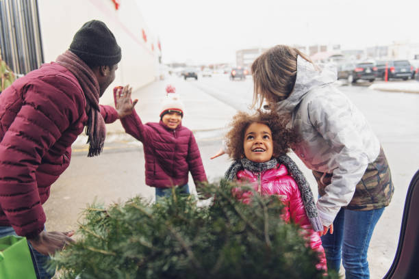 istock Multi-ethnic family shopping for Christmas 1090491766