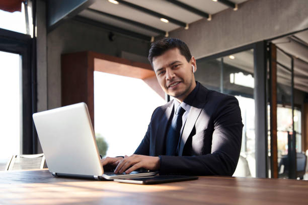 istock Portrait of confident businessman working 1090496758